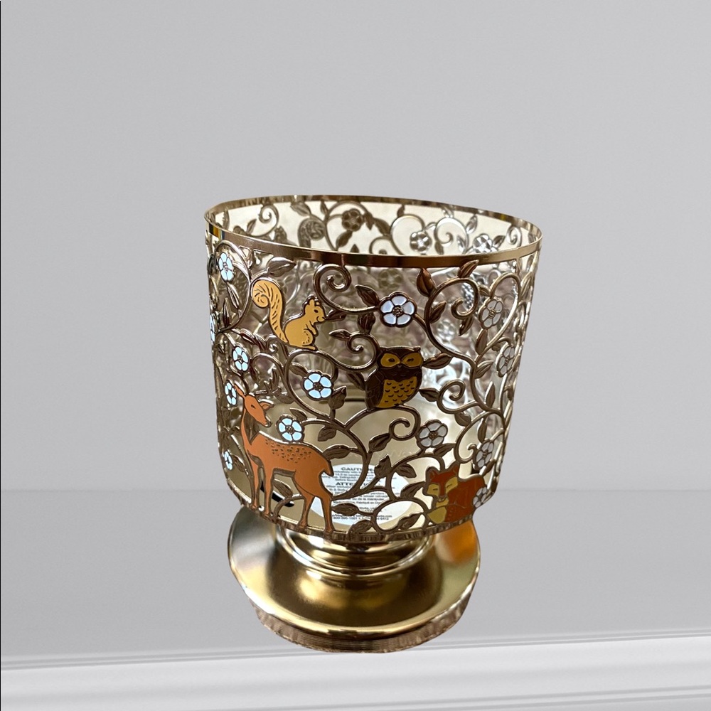 BBW WOODLAND CRITTERS CANDLE HOLDER